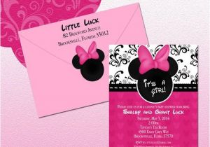 Diy Minnie Mouse Baby Shower Invitations 24 Best Minnie Mouse Baby Shower Images On Pinterest