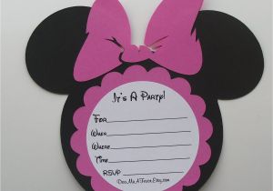 Diy Minnie Mouse Baby Shower Invitations Diy Minnie Mouse Invitations