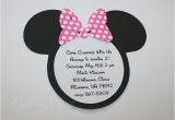Diy Minnie Mouse Baby Shower Invitations Homemade Minnie Mouse Invitations Template Resume Builder