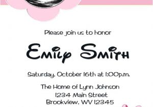 Diy Minnie Mouse Baby Shower Invitations Personalized Invitations