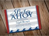 Diy Nautical Baby Shower Invitations Diy Printable Baby Ahoy Nautical Baby Shower Invitation