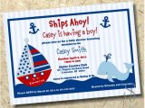 Diy Nautical Baby Shower Invitations Nautical Baby Boy Shower Invitation Diy