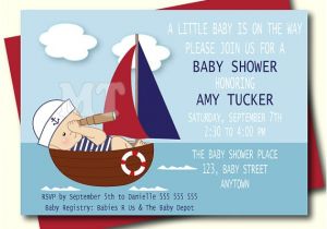 Diy Nautical Baby Shower Invitations Nautical Baby Shower Invitation Nautical Baby Shower