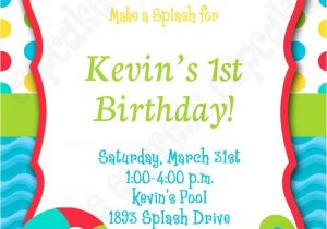 Diy Pool Party Invitation Ideas 17 Best Images About Pool Party Birthday Ideas On