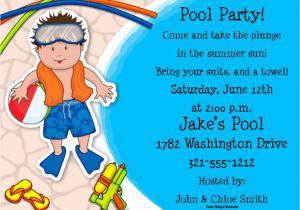Diy Pool Party Invitation Ideas Diy A Simple Pool Party Invitations Not for A Birthday