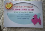 Diy Pool Party Invitation Ideas Pool Party Invite From Jami at the Blackberry Vine