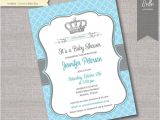 Diy Prince Baby Shower Invitations Items Similar to Baby Shower Invitation Prince Crown for