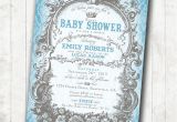 Diy Prince Baby Shower Invitations Prince Baby Shower Invitation Royal Blue and Grey Diy