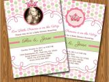 Diy Princess Baby Shower Invitations Items Similar to Little Princess Baby Shower Invitations