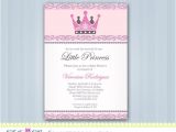 Diy Princess Baby Shower Invitations Items Similar to Personalized Little Princess Crown Royal