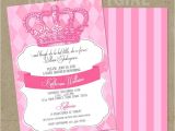 Diy Princess Baby Shower Invitations Royal Princess Baby Shower Party Invitations Diy by