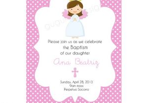 Diy Printable Baptism Invitations Items Similar to Diy Printable Girl Baptism Invitation On