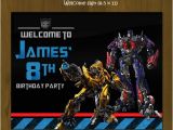Diy Transformer Birthday Invitations Transformers Birthday Party Pack Diy · Splashbox