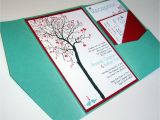 Diy Tree Wedding Invitations Wedding Invitation Diy Pocketfold Heart Tree Printable