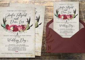 Diy Woodsy Wedding Invitations Rustic Wedding Invitation Rustic Wedding Invite