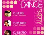 Dj Party Invitation Templates Pink Club Dj Dance Party Template Invitation 5 25