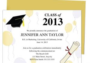 Do It Yourself Graduation Invitations Diy Graduation Announcements Templates Party Invitations