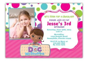 Doc Mcstuffins Party Invites Etsy Your Place to Buy and Sell All Things Handmade