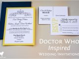 Doctor who Wedding Invites Doctor who Inspired Wedding Invitations Enchanted Type