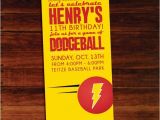 Dodgeball Birthday Party Invitations Dodgeball Invitations Set Of 12 by Polkaprints Cards