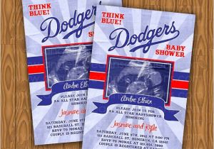 Dodger Baby Shower Invitations Items Similar to Dodgers Baby Shower Invitations All Star