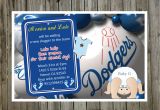 Dodger Baby Shower Invitations Printable Dodgers Baby Shower Invitations for A by