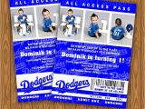 Dodger Party Invitations Dodgers Ticket Style Birthday Party Invitations by Jayarmada