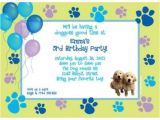 Dog Birthday Party Invitation Templates Puppy Party Personalized Invitation Each wholesale
