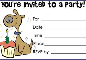 Dog Party Invitation Template Dog Birthday Invitations Ideas Bagvania Free Printable