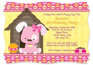 Dog Party Invitations Template Dog themed Birthday Party Invitations Dolanpedia