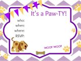 Dog Party Invitations Template Puppy Party Ideas About A Mom