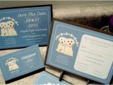 Dog Wedding Invitations Items Similar to Custom Puppy Dog Wedding Invitation Set