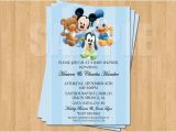 Donald Duck Baby Shower Invitations Sweet Baby Mickey Mouse Donald Duck Goofy Shower Invitations