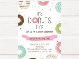 Donut Birthday Invitation Template Tvb080 Donut Party Birthday Invitation Diy Printable Template
