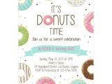 Donut Party Invitation Template Free Donut Party Birthday Invitation Diy Printable Template