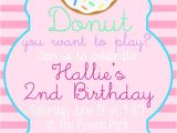Donut Party Invitation Template Free Free Customizable Donut Birthday Party Invitation the