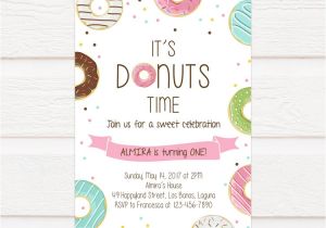 Donut Party Invitation Template Free Tvb080 Donut Party Birthday Invitation Diy Printable Template