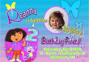 Dora Customized Birthday Invitations Dora Invitation Template Invitation Template