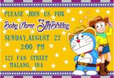 Doraemon Birthday Invitation Template Doraemon Western Birthday Invitations Doraemon by