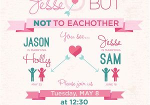 Double Bridal Shower Invitations Double Wedding Shower On Behance