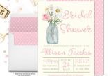 Double Bridal Shower Invitations Floral Watercolor Bridal Shower Invitation Engagement