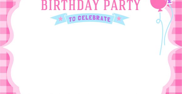 Download Birthday Invitation Template Girl Free Printable Girls Birthday Invitations Free Printable