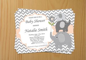 Download Free Baby Shower Invitations Editable Baby Shower Invitation Elephant Baby Shower