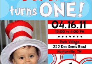 Dr Seuss 1st Birthday Party Invitations Dr Seuss 1st Birthday Invitations A Birthday Cake