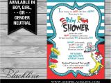 Dr Seuss Baby Shower Invitation Ideas Printed Dr Seuss Baby Shower Invitations