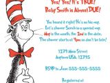 Dr Seuss Baby Shower Invitations Diy Dr Seuss Baby Shower Cat In the Hat Personalized Shower