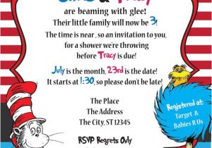 Dr Seuss Baby Shower Invitations Diy Dr Seuss Baby Shower Invitation Diy Invitation Dr by