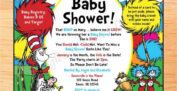 Dr Seuss Baby Shower Invitations Target Dr Seuss Baby Shower Mini Candy Bar Wrappers