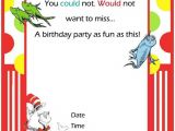 Dr Seuss Birthday Invitation Template Free Printable Dr Seuss First Birthday Invitations Free