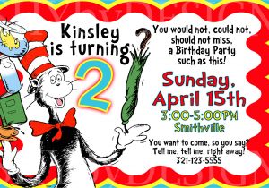 Dr Seuss Birthday Invitations Photo Dr Seuss Party Part 4 Invitations Extra Details